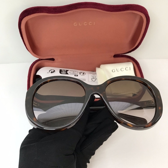 💯 Original Gucci GG0368S 002 55 Sunglasses - Picture 7 of 14